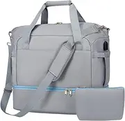 Perfeclan Travel Duffle Bag Sports Gym Bag with Shoe Compartment Portable Carry on Weekender Bag for Trip Swimming Outdoor Beach Travel