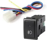 AMGHCGTEEW Daytime Running Light Battery Power Supply Car LED Light Auto Front Fog Lamp Push Button Switch with Wire Fit for Suzuki Jimny
