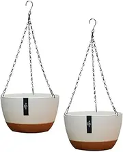 Kisangel 2 Packs Hanging Planter Pot Hanging Basket Planter Scindapsus Flowerpot for Self Watering Basket