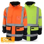 H - Pattern Orange/Navy, Yellow/Navy 2t Biomotion Jacket Traffic Controller 3962