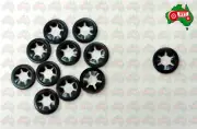 Tractor 10x Genuine Imperial Starlock Washer Round Shaft push on Clips ID 3/16"