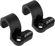 Folpus 2 Pieces Rear Brake Hose Guide Clamp Brake Hose Clips Fuels Line Heavy Duty Clamps Set Line Buckle for HONDA XR250 XR400, Black