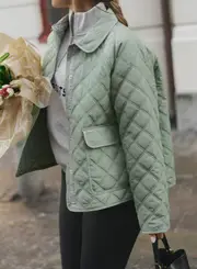 [aim'n] Pale Khaki Quilted Femme Jacket