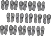 Baluue Lightweight Easy to Carry: 15 Pack Disposable Slippers Soft Cotton Linen Indoor Outdoor Use Hotel Slippers Gray Flax Material