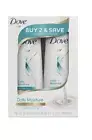 Dove Beauty Daily Moisture 12 Oz Shampoo & 12 Oz Conditioner Twin Pack