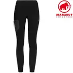 MAMMUT 長毛象 ACONCAGUA女款保暖緊身褲 POWER STRETCH刷毛褲1022-00221 0001黑