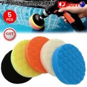 5PCS 7inch 180mm Sponge Buff Buffing Polishing Pads for Car Polisher Drill Clean