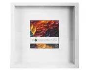 4 x Photo Frame Shadow Box Picture Display Wall Art Craft Hanging 30x30cm White