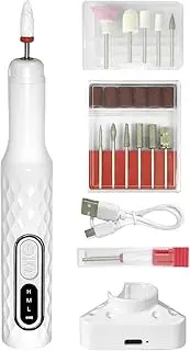 Walopola Electric Gel Nail Polish Remover, Cordless Nail Drill Electric File, Rechargeable Pedicure Manicure Grinding Polishing Shaping Tool for Salon Home Travel Indoor Outdoor