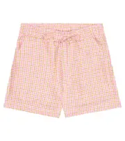 [Paade Mode] Paade Mode Lex checked linen shorts Y 6 pink