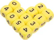 Vaguelly 12pcs Game Dice with Rounded Corners Sided Dices for Board Games Family Gatherings and Parties Lightweight Dice Props