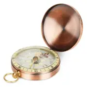 Metal Compass Pocket Watch Compass Portable Flip Compass with Hanging Loop