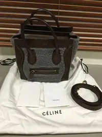 在飛比找Yahoo!奇摩拍賣優惠-Celine Nano 冏包 笑臉包 斜背手提包