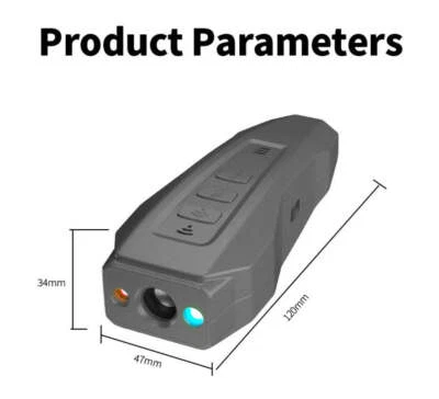 NNEDSZ Dark Gray Ultrasonic Dog Bark Control Device, Rechargeable Dog Trainer wi