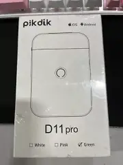 Pikdik D11 Pro Mini Pink Label Maker Machine with Tape Port