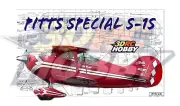 Pitts S-1S Biplane 38" Wingspan R/C Airplane Laser Cut Balsa & Ply Short Kit