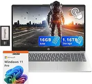 [HP] Pavilion 15.6" Touchscreen Laptop, Intel i3-1215U, 16GB RAM, 1.16TB Storage(1TB SSD + 160GB Docking Station Set), Intel UHD Graphics, Num Pad, Webcam, WiFi, Win 11 Pro, Silver