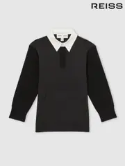 Reiss Black Noa 13-14 yrs Reiss | Les 100 Ciels Polo Sweatshirt (F18218) | $125