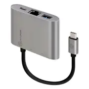 ALOGIC VPLUCGE3ACH-SGR - USB-C MultiPort Adapter with Gigabit Ethernet/ 3 x USB 3.0/USB-C with Power Delivery (60W) - Space Grey