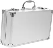 COOLHIYA First Aid Case Lockable Box Aluminum Alloy Toolbox Travel Medicine Bag Carrying Suitcase for Tools