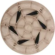QLoztyse Garden Stone Stepper for Outdoor Use with Ground Stakes, Round