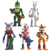 5X Five Nights At Freddys Action Figures Toys Security Breach Series Foxy 5.5in