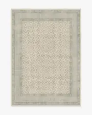 150' x 215' | Machine Washable Runner Rug | Kid & Pet Friendly | Indoor Rug | Kairos Ivory & Blue Flatwoven Rug | Ruggable