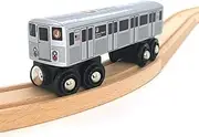 Munipals MP01-110J NYC Subway J-Train Nassau Street Express Wooden Railway Compatible
