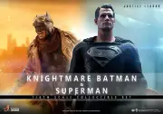 JUSTICE LEAGUE~KNIGHTMARE BATMAN & SUPERMAN~SIXTH SCALE FIGURE SET~HOT TOYS~NIB