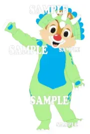 Disney World Animal Kingdom Dale Dinosaur Chipmunk O Saurus Scrapbook Piece