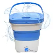 PURE CLEAN Portable Mini Washing Machine Lightweight Collapsible Bucket - Per...