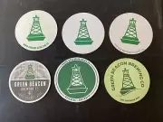 6 different Green Beacon Brewery ,QLD beer COASTERS