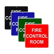 Fire Control Room Fire Extinguishing Unit 12"x12" Novelty Aluminum Metal Sign