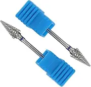 ELAYARD Complete Set of Manicure Pedicure Tools 2pcs Tungsten Steel Nail Grinding Bits Cuticle Drill Nail File
