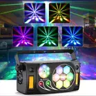 6-in-1 RGBW Laser Beam DJ Disco Light Party DMX Strobe Stage Lighting Starry Sky