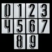 8 Inch Number Stencils 0-9 Plastic Number Stencils Digital Templates, Style C