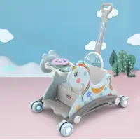 在飛比找樂天市場購物網優惠-兒童滑輪搖椅嬰兒生日禮物多功能兩用搖搖馬可滑行