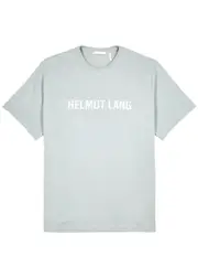 Helmut Lang Outerspace Logo-print Cotton T-shirt - Blue XL