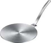 Simmer Ring Heat Diffuser - Stainless Steel Induction Diffuser Plate - Stainless Steel with Stainless Handle, Induction Adapter Plate for Stove Glass Cooktop Converter, Flame Guard Induction