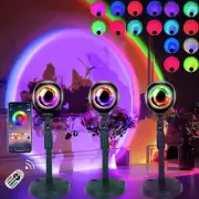 Sunset Lamp Projection, 16 Colors Changing Projector LED Lights Floor Lamp Ro...