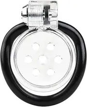 Male Large Chastity Device Lightweight ABS Chastity Cage Bondage Cock Cage for Men Penis Erection Control Sissy Sex Toy with 5 Sizes Rings Invisible Lock and Key