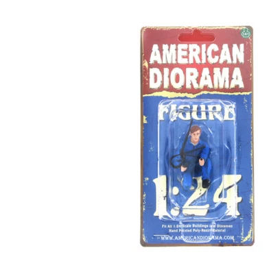 Mechanic Tony Inflating Tire American Diorama 77496 1:24 Scale Male Man 2"