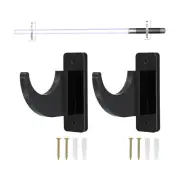 Baseball Bat Wall Mount Holder-1Set Acrylic Light Saber Stand Sword Holder Black