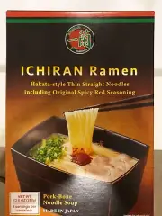 Ichiran Ramen Tonkotsu Pork Bone Prepared Noodle 3 Meal Set Fukuoka Hakata Japan