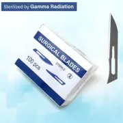 100 Sterile Carbon Steel Scalpel Blade#14 For Surgical &Craft,Stencil Making Use