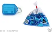 Kevron Key Ring Tags Blue - ID5BG100/Blue - Bag of 100 Tags - FREE POSTAGE !!