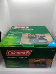 New Open Box Coleman Family Cookset Heavy Duty Non-Stick Camping Hiking. M9