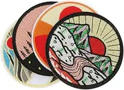 LOLIPPYY 4Pcs Embroidery Cloth Patches Vivid Garment Repairing Decals for Clothing Bags and Hats Durable Applique for DIY Fashion Unique Personal Style