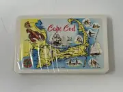 Vintage Cape Cod Souvenir Plastic Coated Playing Cards Made in Hong Kong Sealed