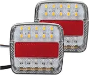 Rear Tail Lights for Car ATV RV Trailer Light 1 Pair 12V Truck Rear Tail Light Turn Signal Indicator Waterproof Brake Light Rear Light Assemblies